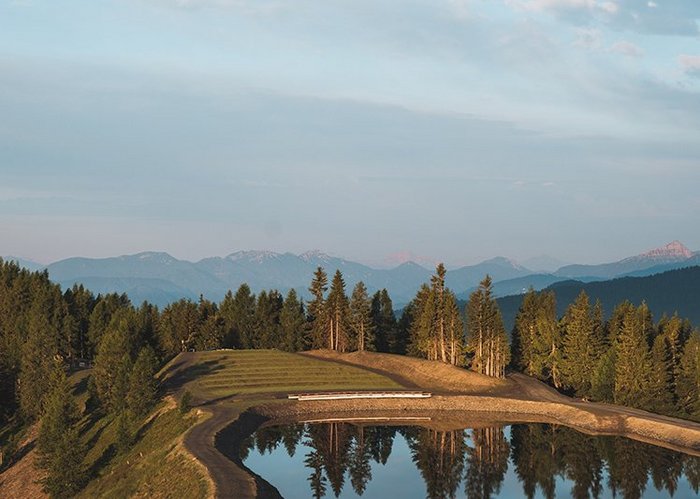 Speicherbecken Brunnach auf 2.000 Meter Seehöhe in den Nockbergen