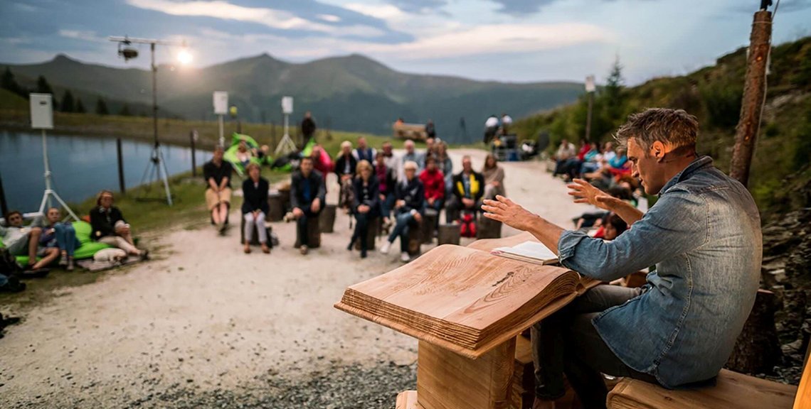 Thomas Raab zu Gast bei der Veranstaltung BergErlesen der Bad Kleinkirchheimer Bergbahnen