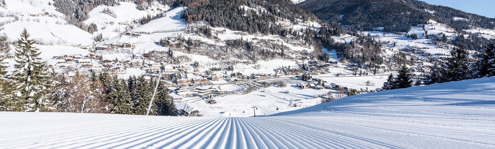 Erste Spur auf der Piste, Top Skigebiet Kärnten, Bad Kleinkirchheimer Bergbahnen