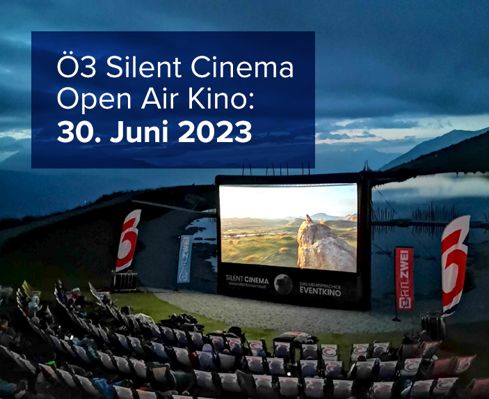 Silent Cinema Open Air Kino inmitten der Bergwelt