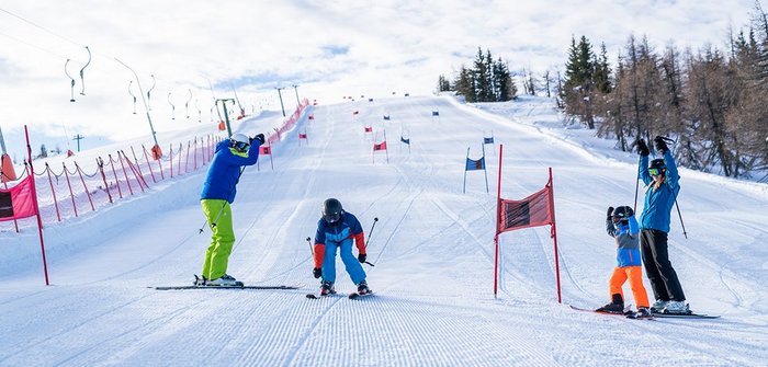 Zeitmesstrecke, Rennstrecke im Skigebiet Bad Kleinkirchheim, Kärnten