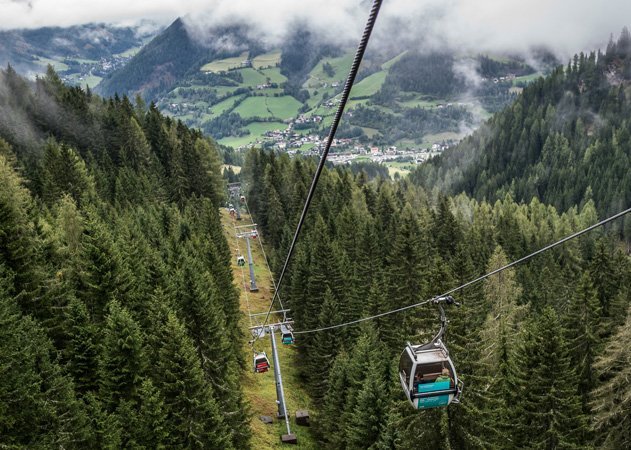 Aussicht aus der Kaiserburgbahn, Bad Kleinkirchheim