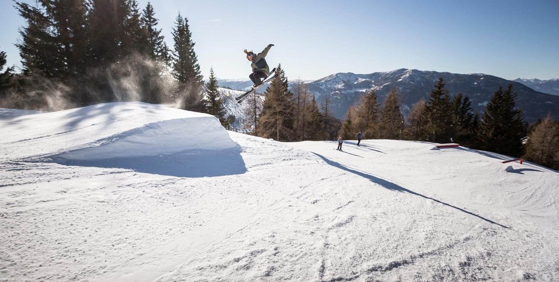 Abwechslung und Action im Snowpark der Bad Kleinkirchheimer Bergbahnen