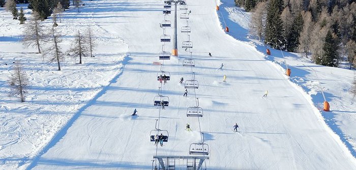 Langalmabfahrt und Millstätter See Bahn im Skigebiet Bad Kleinkirchheim, Top Skigebiet in den Alpen