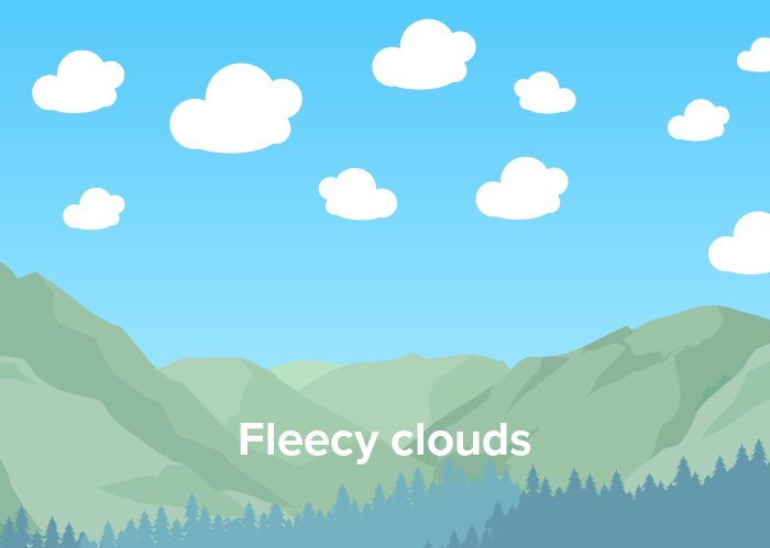 Fleecy clouds, Bad Kleinkirchheim