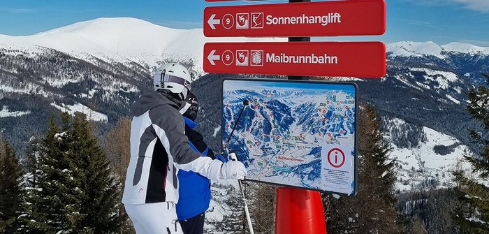 Pistenleitsystem im Skigebiet Bad Kleinkirchheim, Kärnten