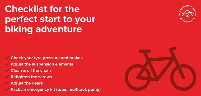 Checkliste für ein sicheres Bike-Abenteuer, Saisonstart für Biker