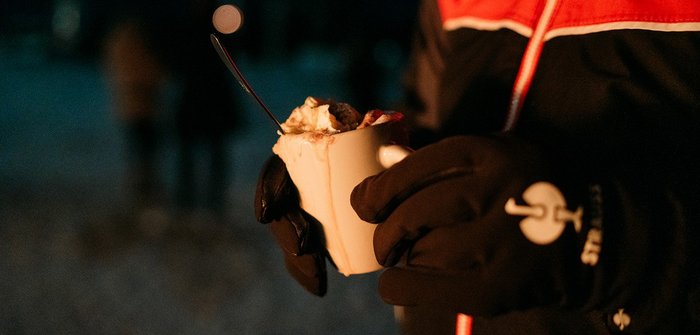 Warme Drinks bei der Vollmond-Veranstaltung, Bad Kleinkirchheimer Bergbahnen