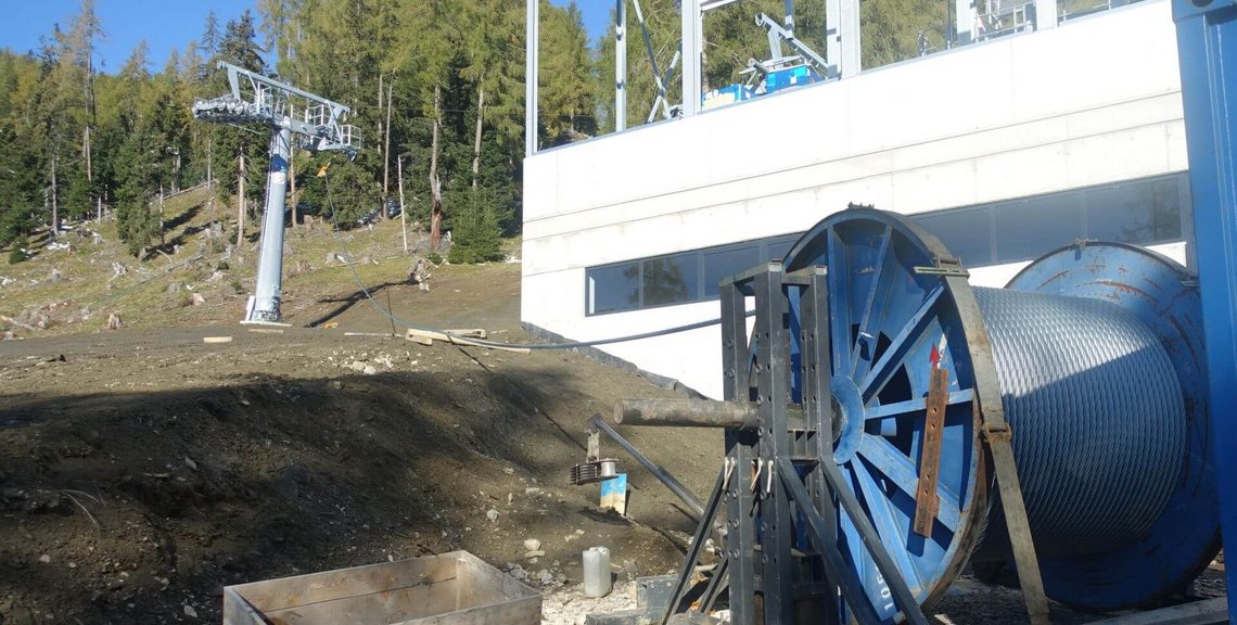 Bau-Tagebuch in einem der top Skigebiete Kärntens, Lift-Innovation Doppelmayr