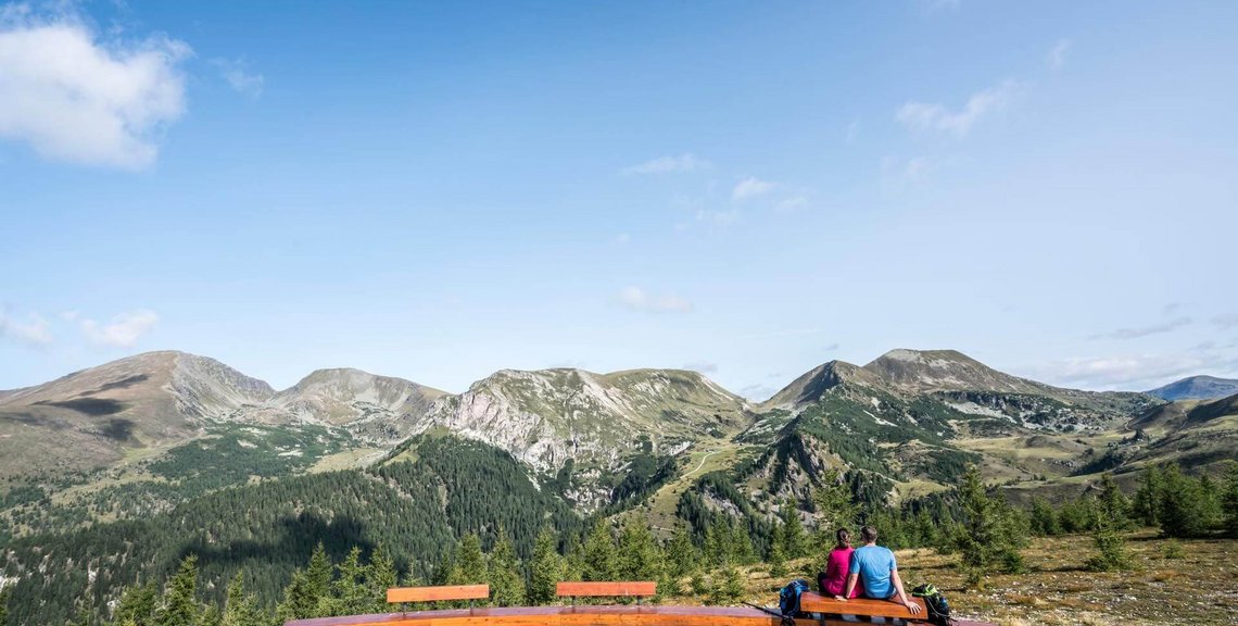 Wandern in den Nockbergen, Panoramablick, Sommerurlaub, Bad Kleinkirchheimer Bergbahnen, Genuss-Wanderungen, Top Wandergebiet Kärnten