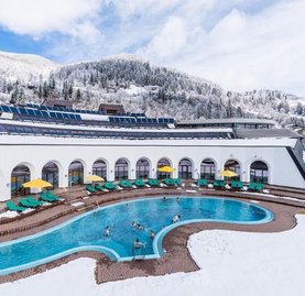 Thermal Römerbad mit 13 Saunen und Dampfbädern, im Winter genießen, Bad Kleinkirchheimer Bergbahnen                   n    