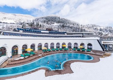 Thermal Römerbad mit 13 Saunen und Dampfbädern, im Winter genießen, Bad Kleinkirchheimer Bergbahnen                   n    