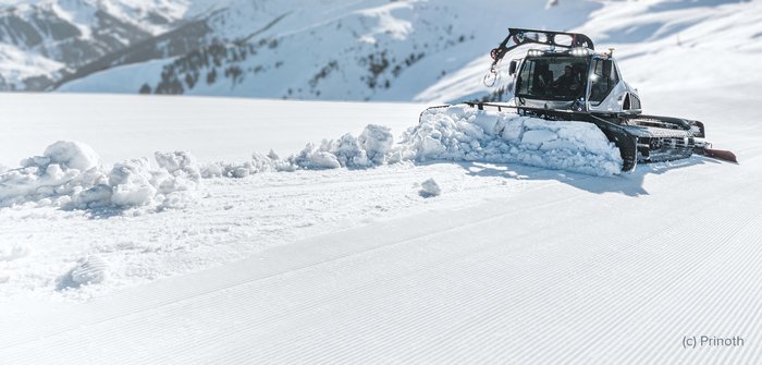 Prinoth Leitwolf, Baujahr 2023, im Kärntner Skigebiet Bad Kleinkirchheim im Einsatz, Investition in die Zukunft