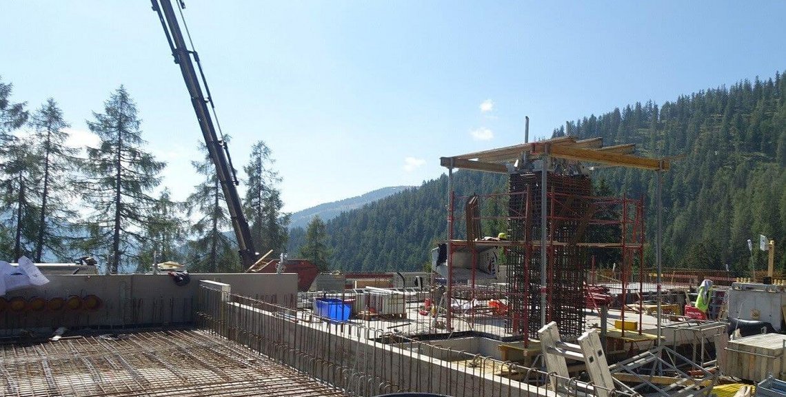 Talstation Fortschritte, Liftbau im Skigebiet Bad Kleinkirchheim