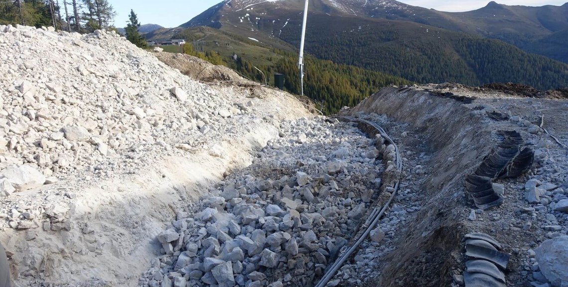 Bahn-Trasse für Spitzeckbahn, Bad Kleinkirchheimer Bergbahnen