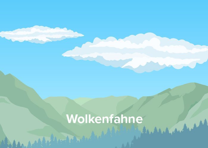 Wolkenfahne, Bergwetter in den Kärntner Nockbergen