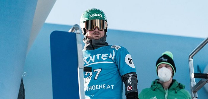 Weltcup-Snowboarder Alex Payer beim Rennstart, Top Athleten Österreich, ÖSV, Ski Austria