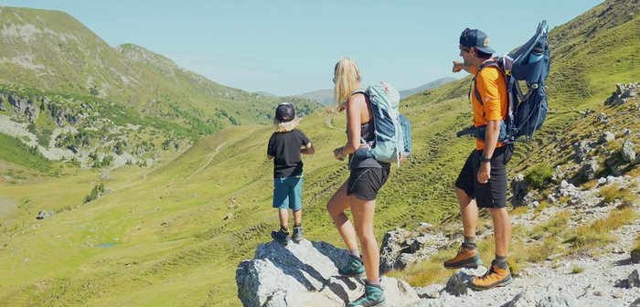 Familien-Wanderung mit Aussicht an der Roten Burg, in St. Oswald, Kärnten