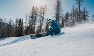 Weltcup-Snowboarder Alex Payer auf der Spitzeckabfahrt, Kärnten