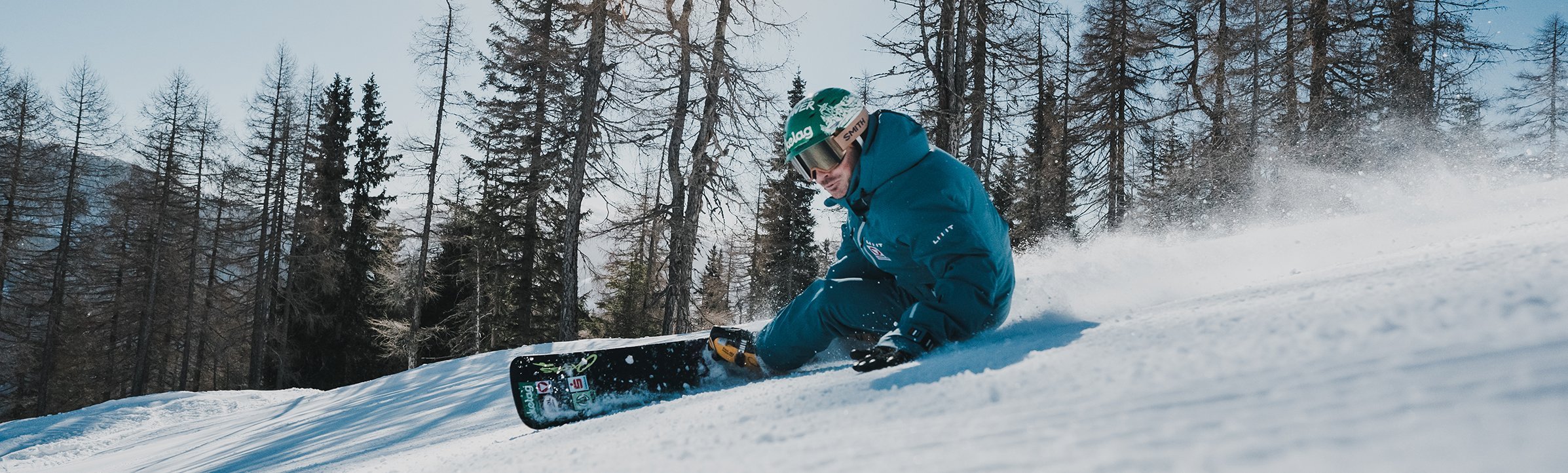 Weltcup-Snowboarder Alex Payer auf der Spitzeckabfahrt, Kärnten