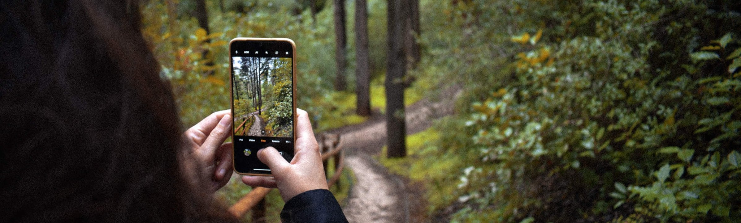Digital Detox - Smartphone in der Natur zum Fotografieren immer dabei