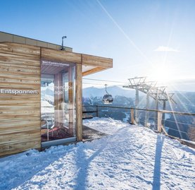 Sauna direkt auf der Piste im Skigebiet Bad Kleinkirchheimer Bergbahnen, hohes Serviceangebot t , 