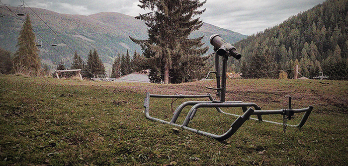 Arlberg Jet als erster technischer Helfer bei der Beschneiung 1978 im Skigebiet Bad Kleinkirchheim