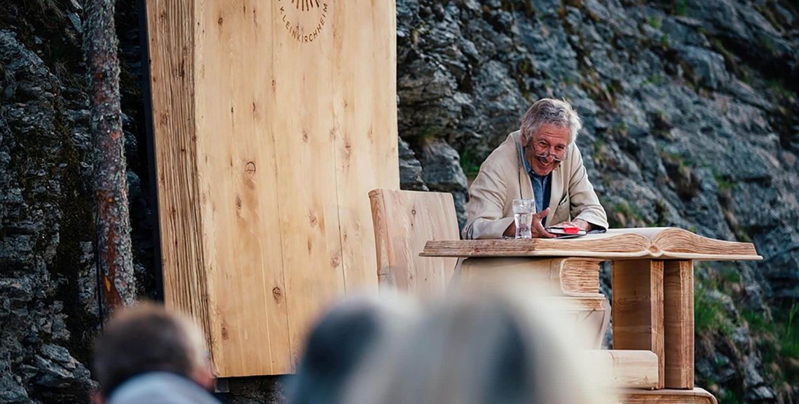 Alfred Komarek zu Gast bei der Veranstaltung BergErlesen der Bad Kleinkirchheimer Bergbahnen