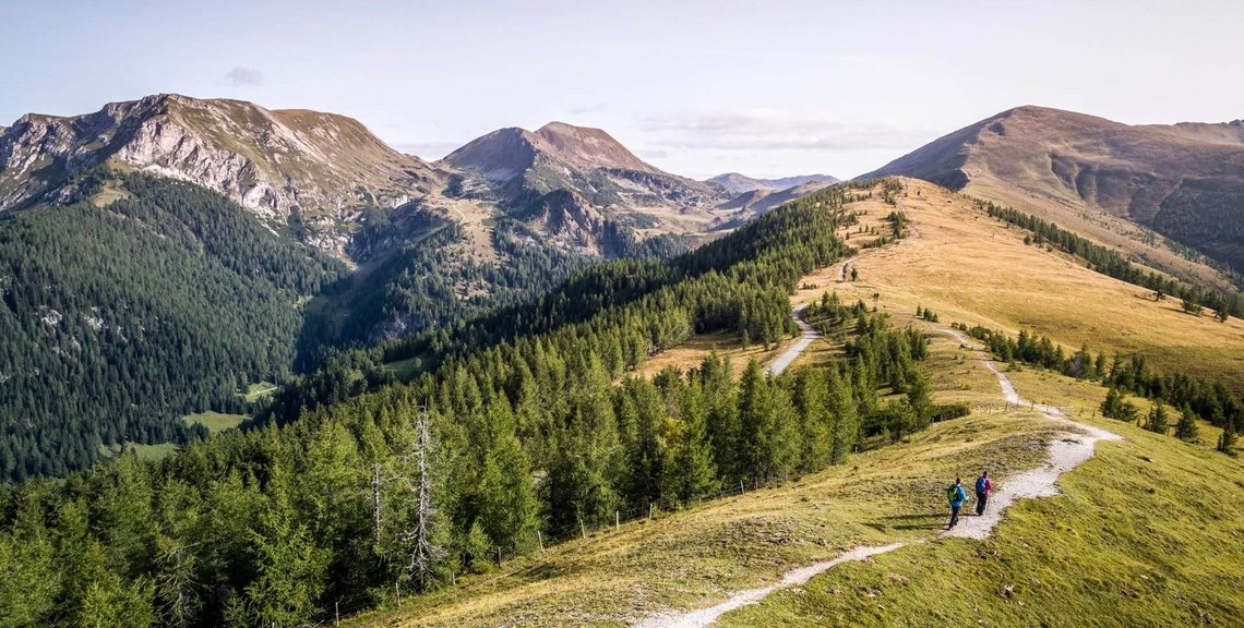 weitläufiges Wandergebiet, Herbsturlaub, Nockberge, 2 Kabinenbahnen, Bad Kleinkirchheimer Bergbahnen