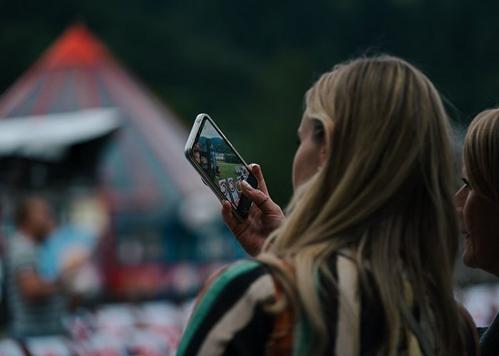 Selfie bei der Ö3 Silent Cinema Open Air Tour in Bad Kleinkirchheim