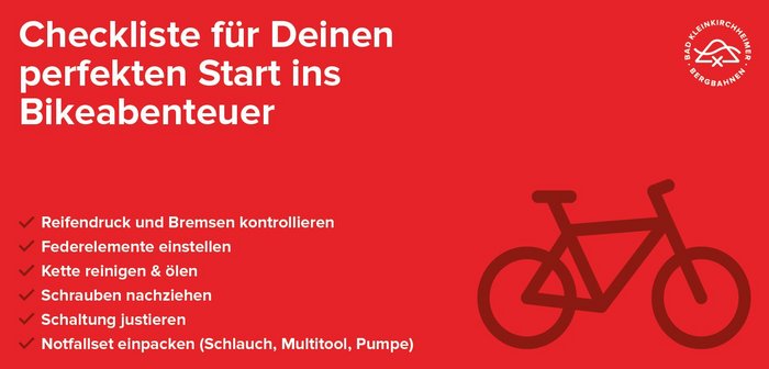 Checkliste für ein sicheres Bike-Abenteuer, Saisonstart für Biker