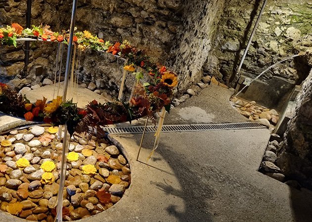 Ursprung der Bad Kleinkirchheimer Thermalquelle in der St. Kahtrein Kirche