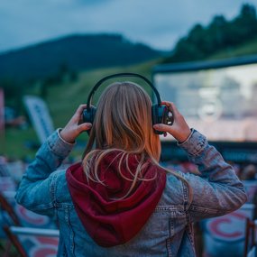 Ö3 Silent Cinema Open Air Kino, an der Talstation Kaiserburgbahn, Kärnten